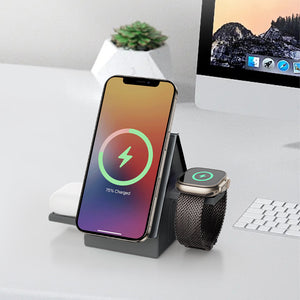 Thumbnail for UniDock Sense 3-in-1 MagSafe Wireless Charger