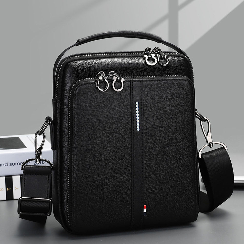 Aegis Water - Resistant Leather Messenger Bag - Moderno Collections
