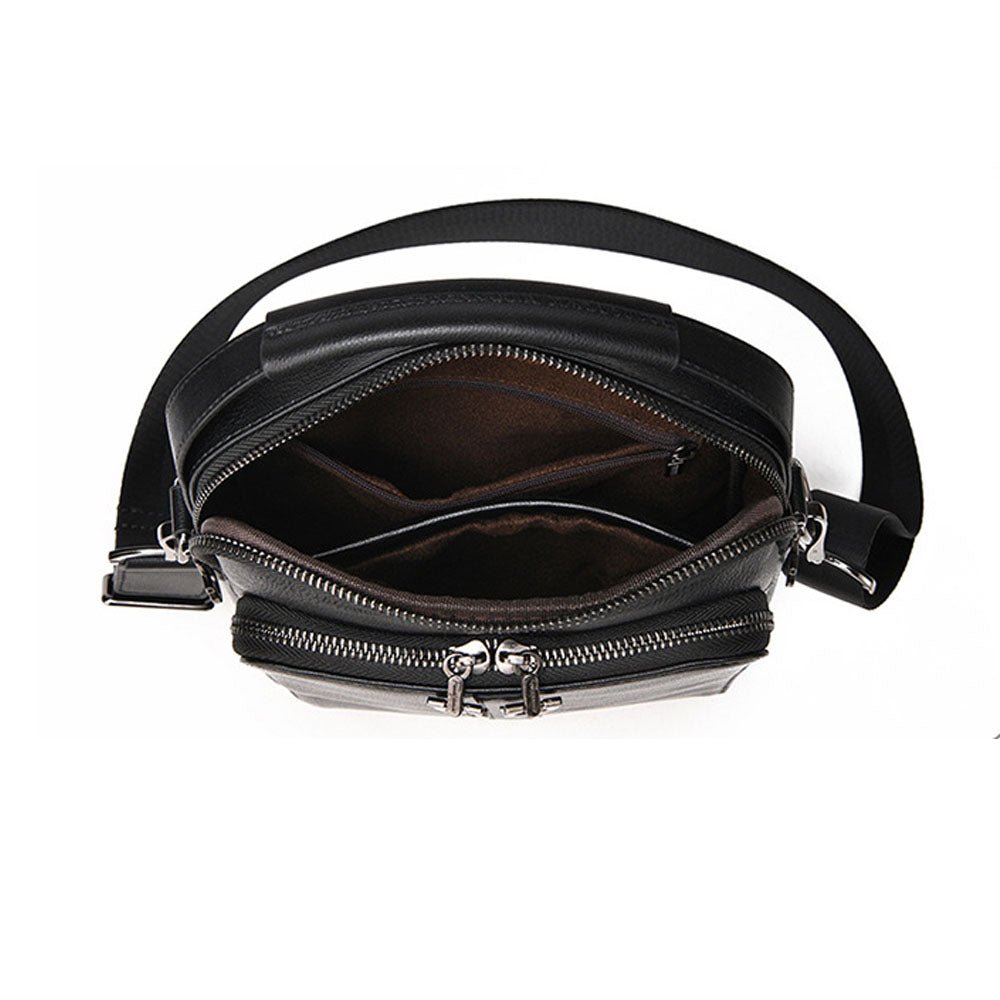 Aegis Water - Resistant Leather Messenger Bag - Moderno Collections