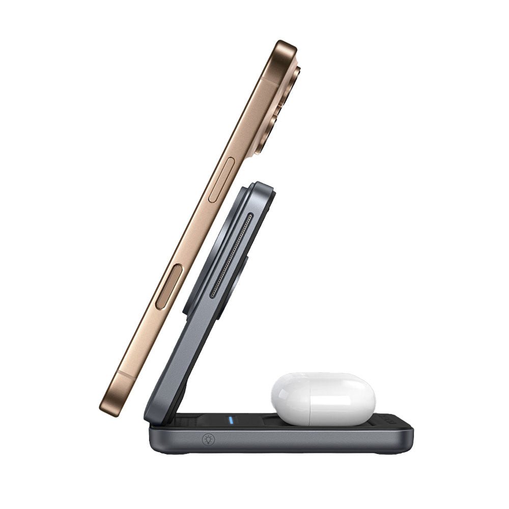 AuraCharge Trio Foldable 3 in 1 Magsafe Charger - Moderno Collections