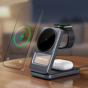 Thumbnail for AuraCharge Trio Foldable 3 in 1 Magsafe Charger - Moderno Collections