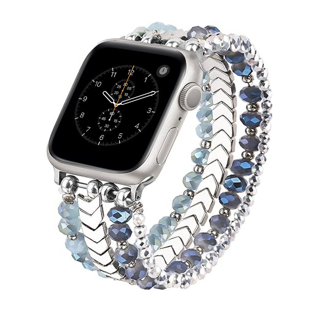 Beaded Steel Apple Watch Band for Women - Moderno Collections