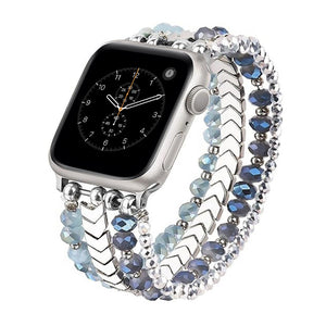 Thumbnail for Beaded Steel Apple Watch Band for Women - Moderno Collections