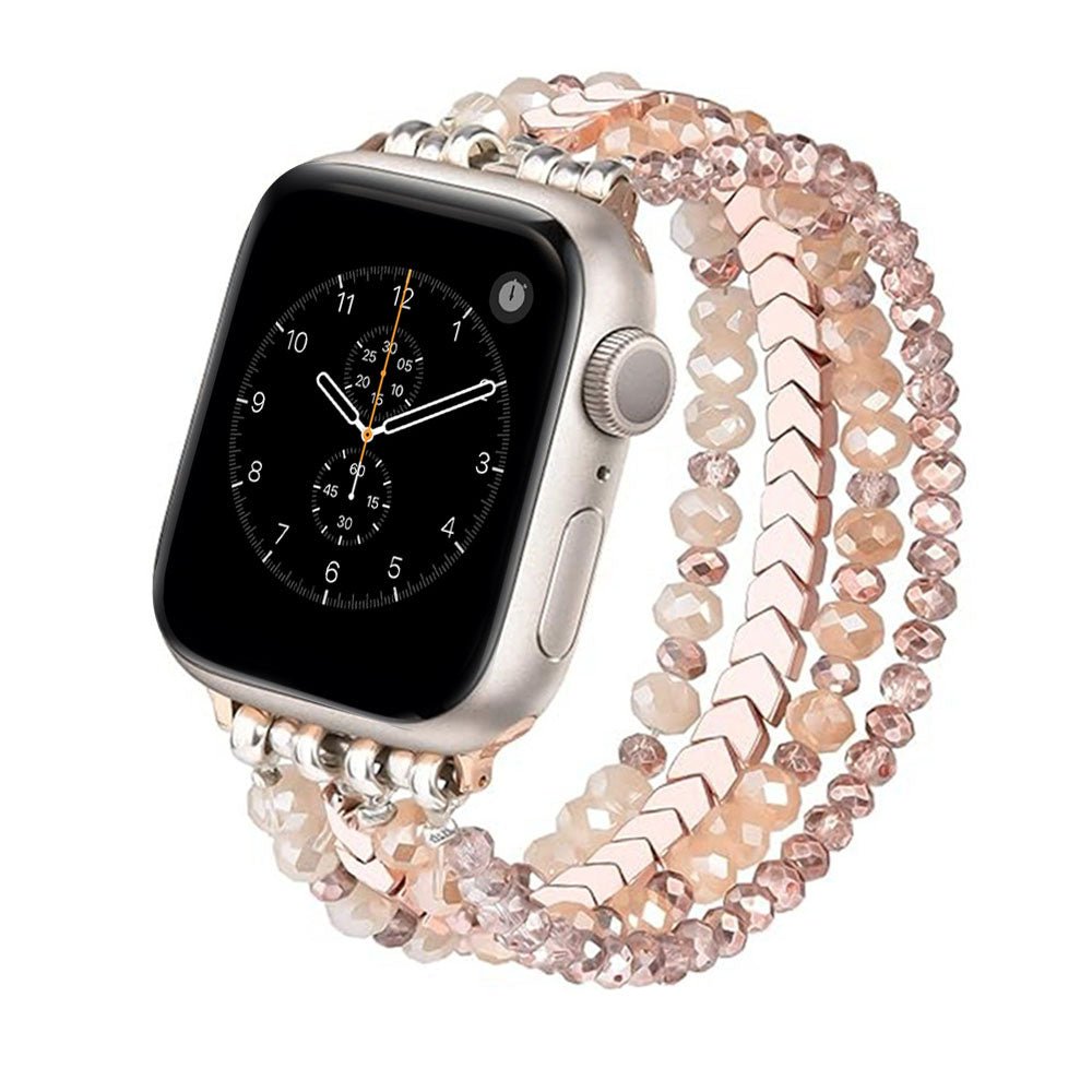 Beaded Steel Apple Watch Band for Women - Moderno Collections