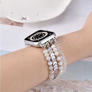 Thumbnail for Beaded Steel Apple Watch Band for Women - Moderno Collections