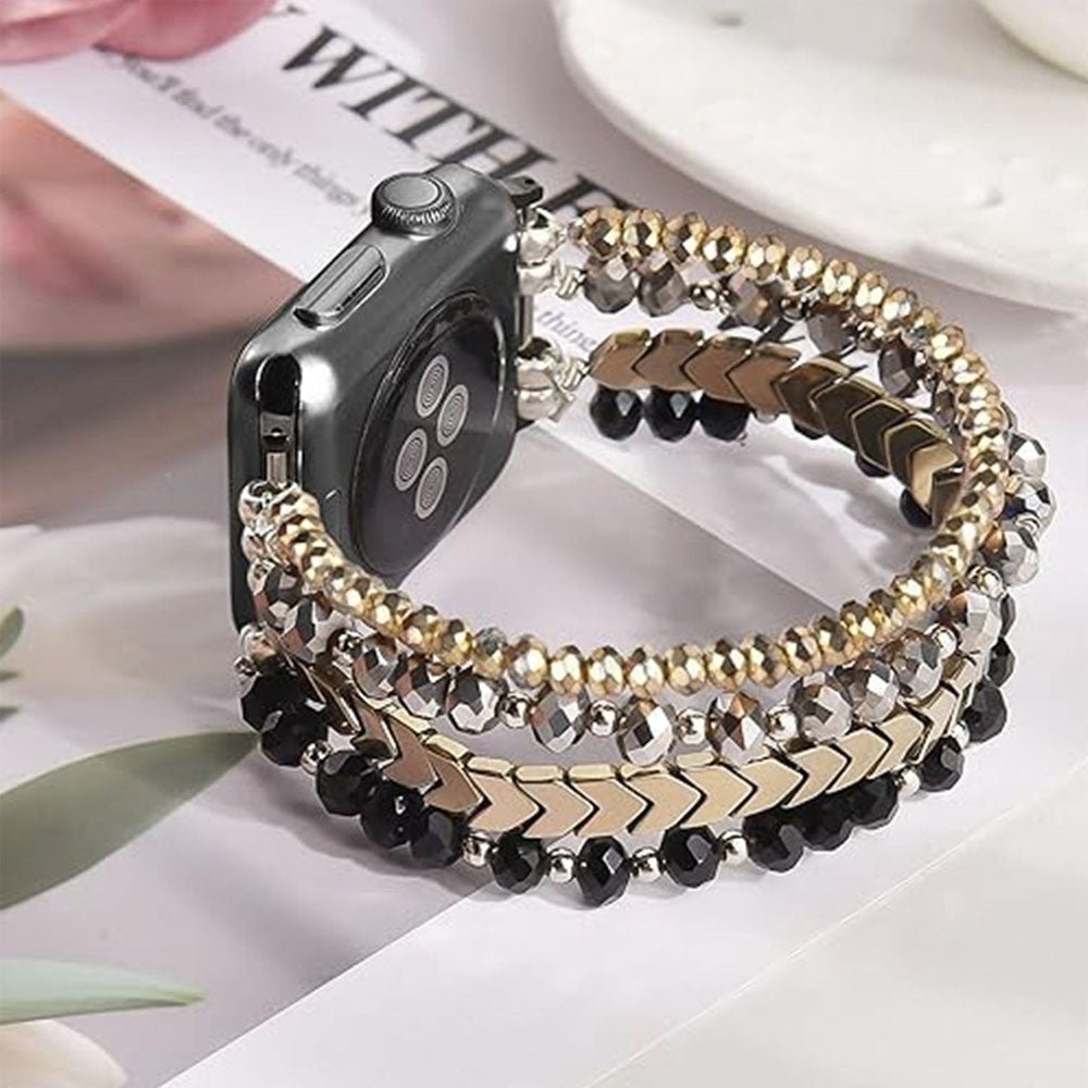 Beaded Steel Apple Watch Band for Women - Moderno Collections