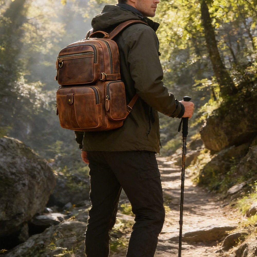 BreathCore Leather Backpack - Moderno Collections