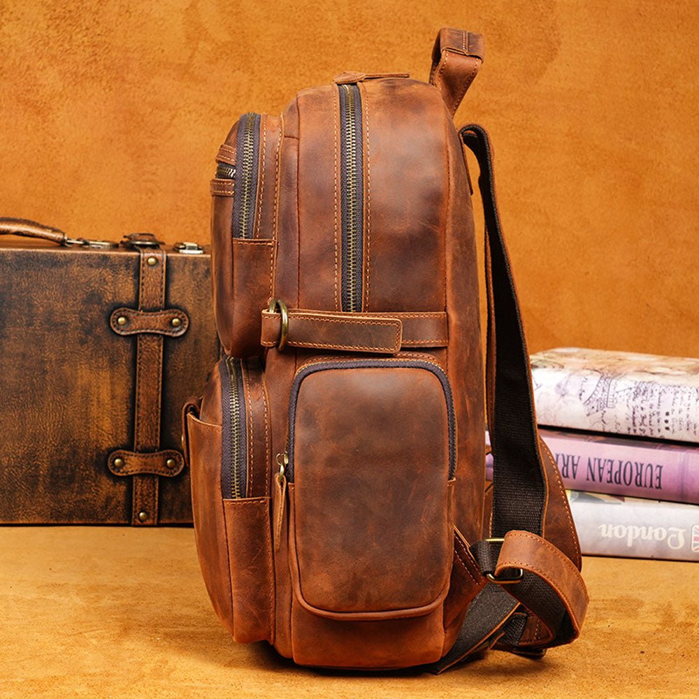 BreathCore Leather Backpack - Moderno Collections