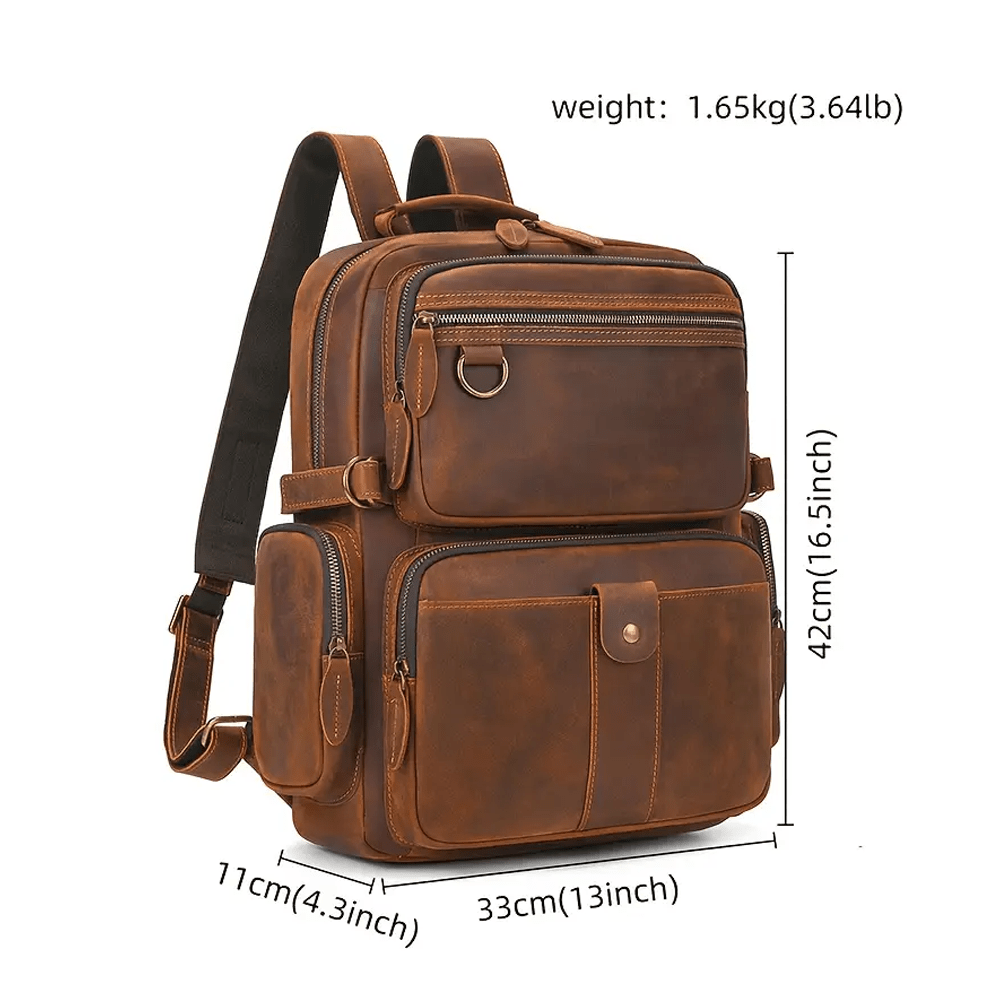 BreathCore Leather Backpack - Moderno Collections