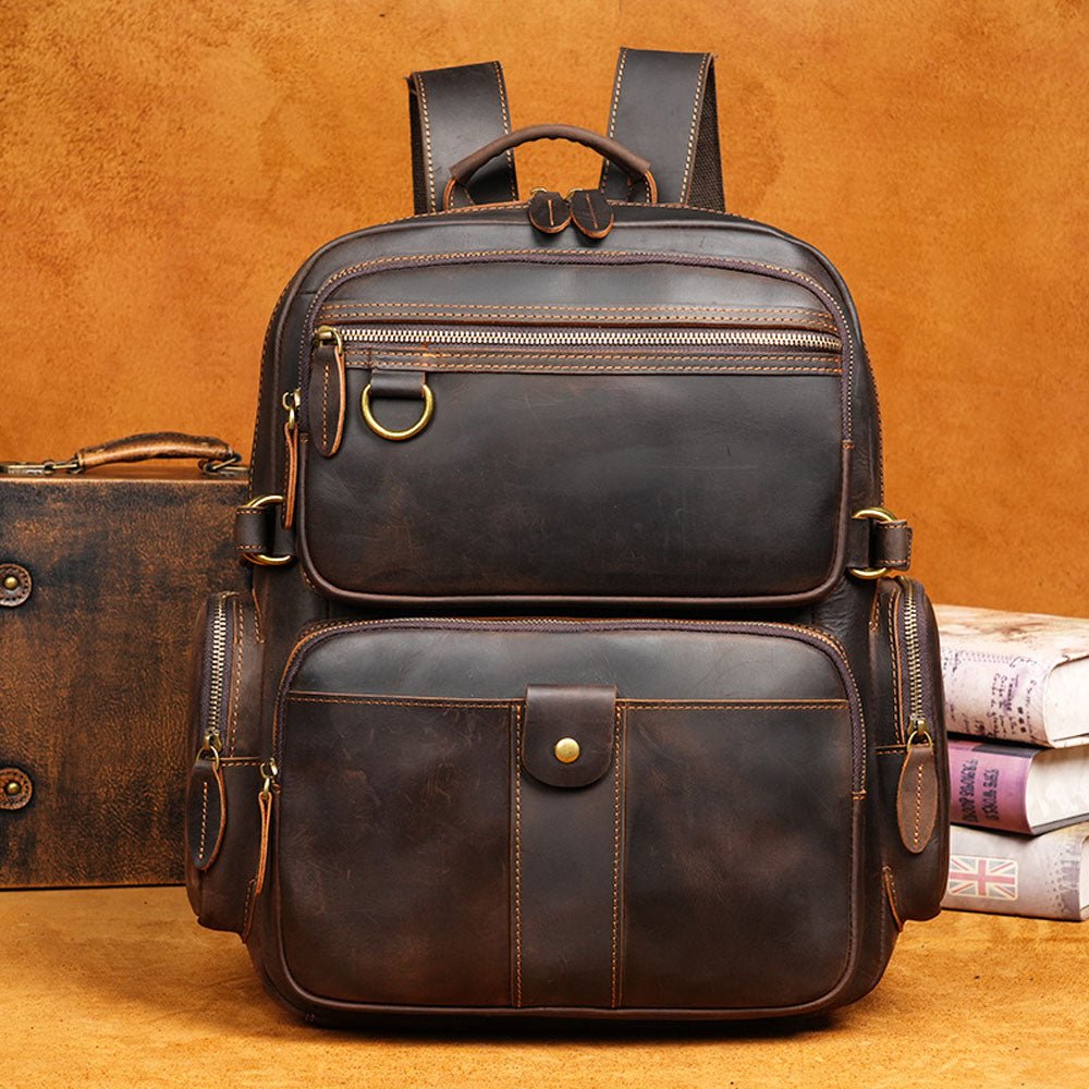 BreathCore Leather Backpack - Moderno Collections