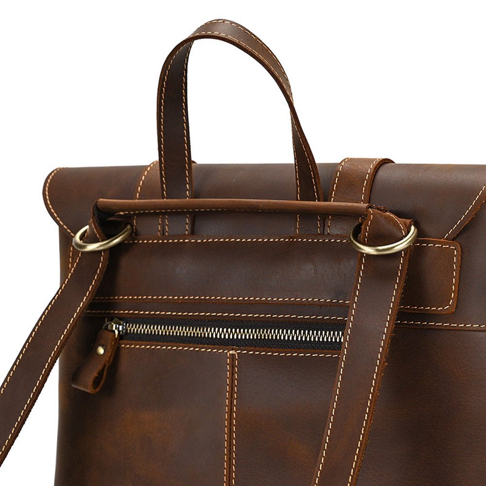 Brownstone Leather Backpack - Moderno Collections