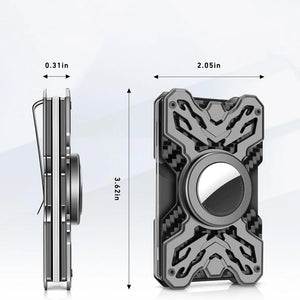Thumbnail for CarbonShield Minimalist AirTag Wallet - Moderno Collections