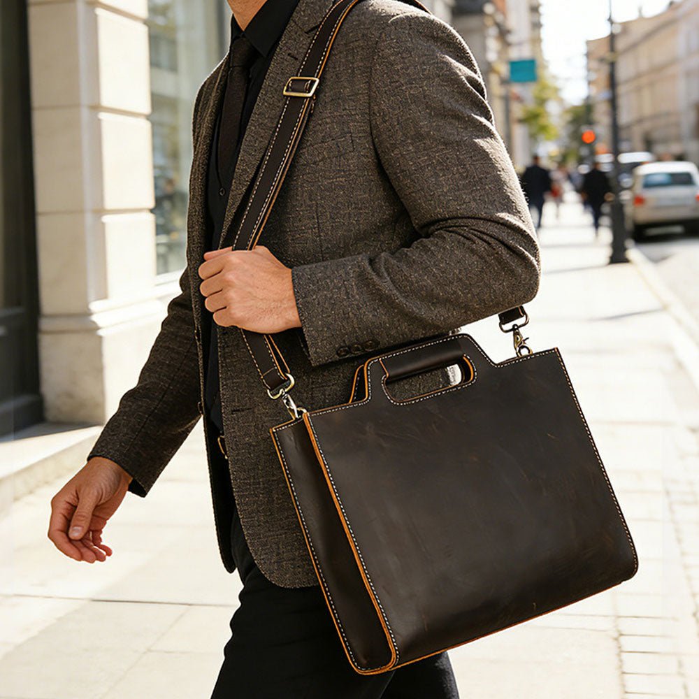 CarryPoint Leather Business Briefcase - Moderno Collections