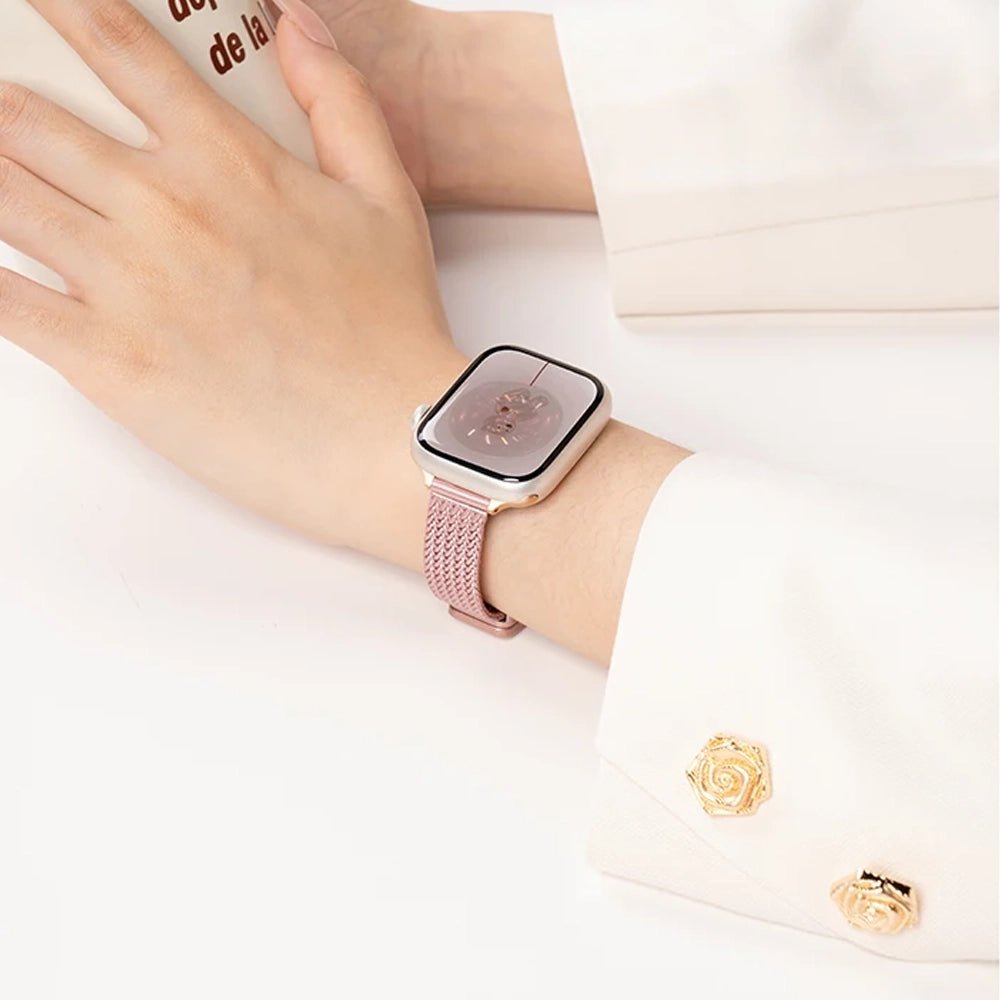 Chic Ultra-Thin Stainless Steel Apple Watch Band for Women - Moderno Collections