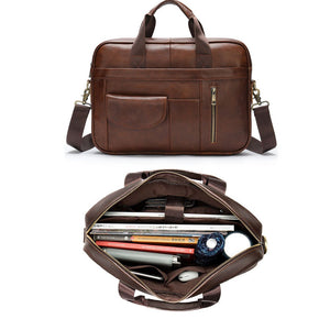 Thumbnail for CrossPath Leather Messenger Bag - Moderno Collections