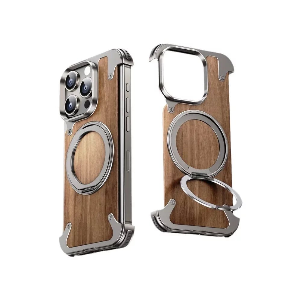 EdgeX Walnut Magnetic MagSafe iPhone Case - Moderno Collections