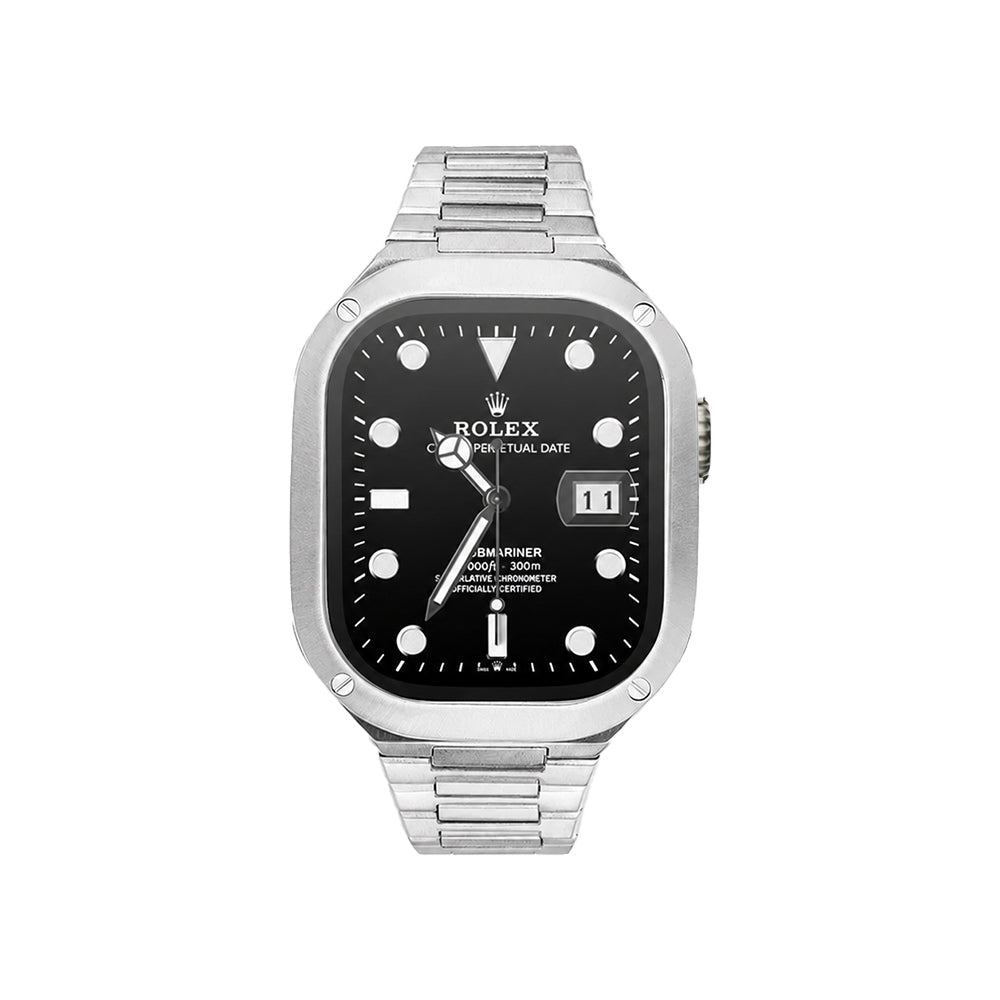 Elegance Pro: Stainless Steel Case Apple Watch Band - Moderno Collections