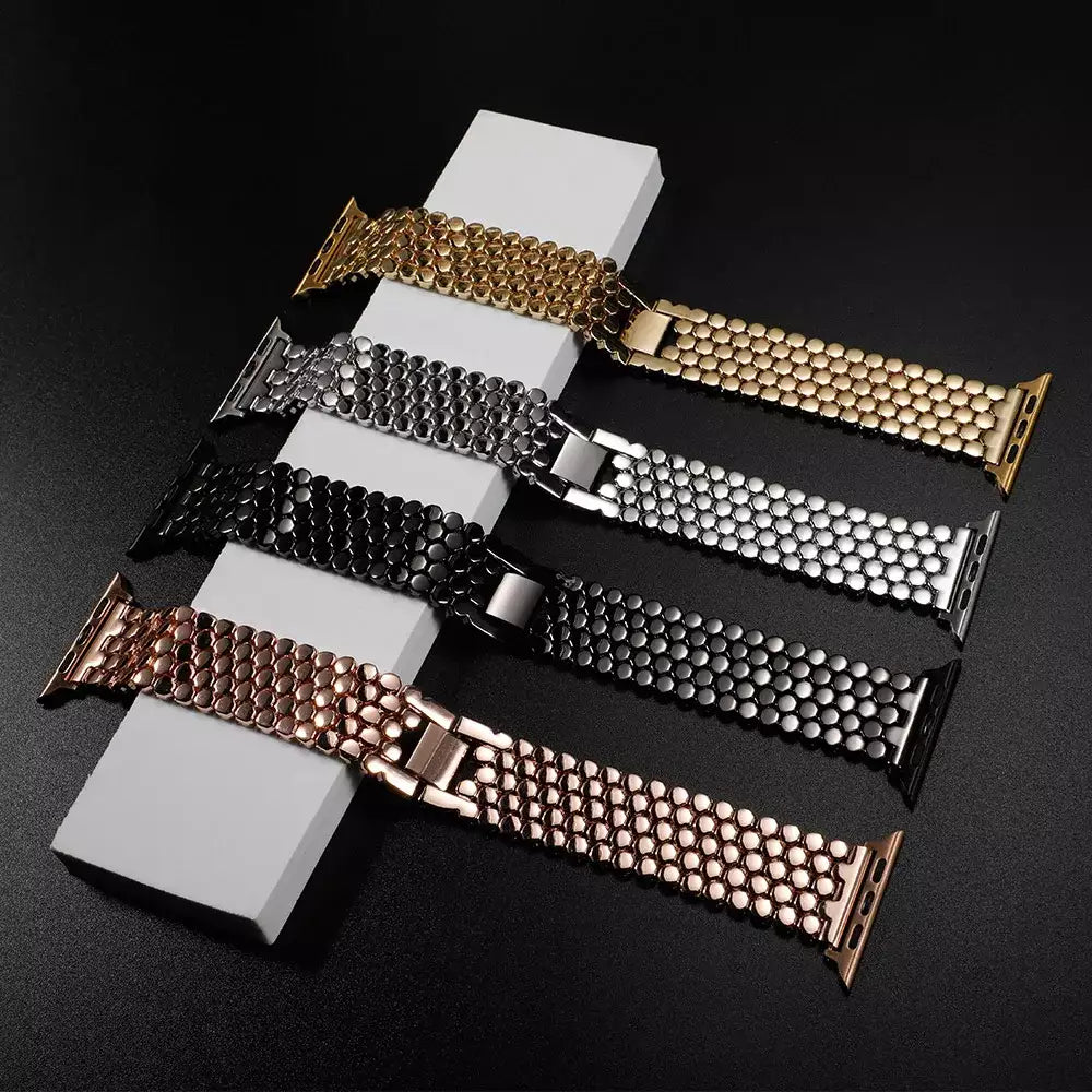 ElysianSteel Elegance Apple Watch Band - Moderno Collections