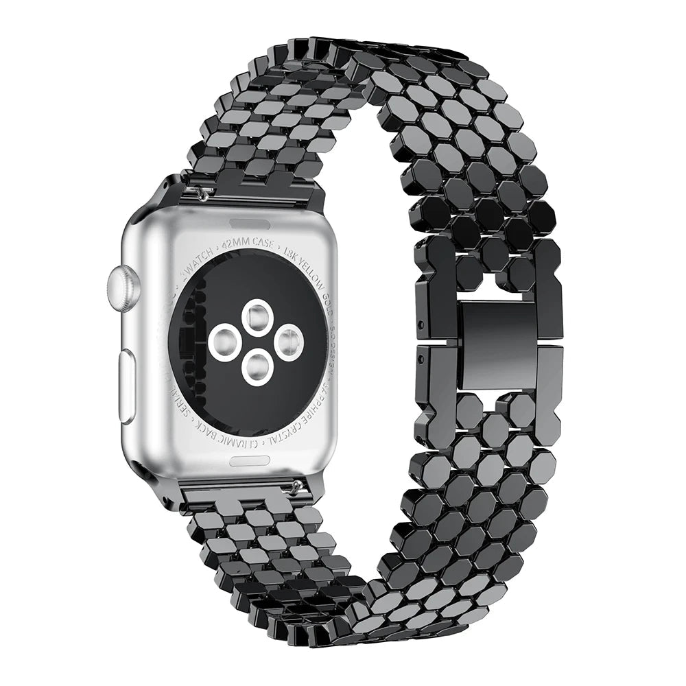 ElysianSteel Elegance Apple Watch Band - Moderno Collections