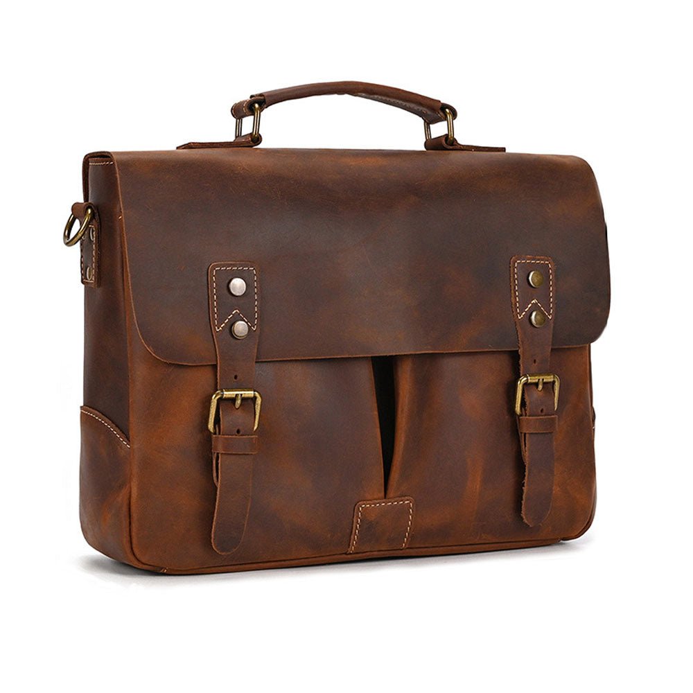 FluxVoid Leather Briefcase - Moderno Collections