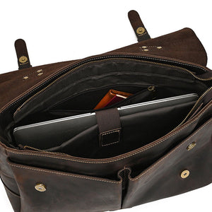 Thumbnail for FluxVoid Leather Briefcase - Moderno Collections
