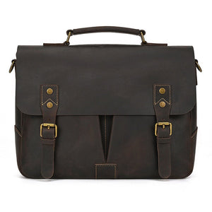Thumbnail for FluxVoid Leather Briefcase - Moderno Collections