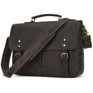 Thumbnail for FluxVoid Leather Briefcase - Moderno Collections
