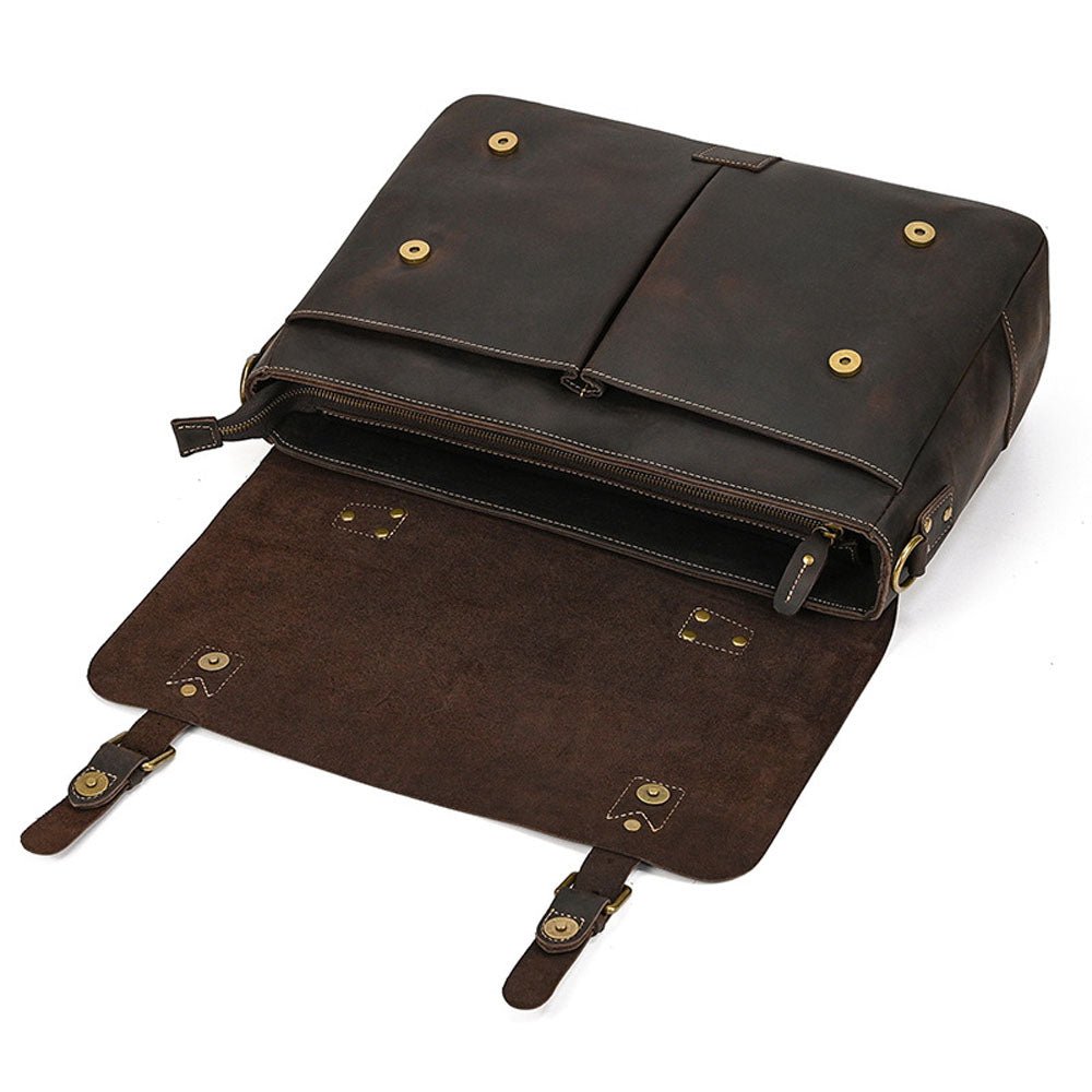 FluxVoid Leather Briefcase - Moderno Collections