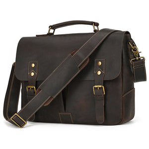 Thumbnail for FluxVoid Leather Briefcase - Moderno Collections