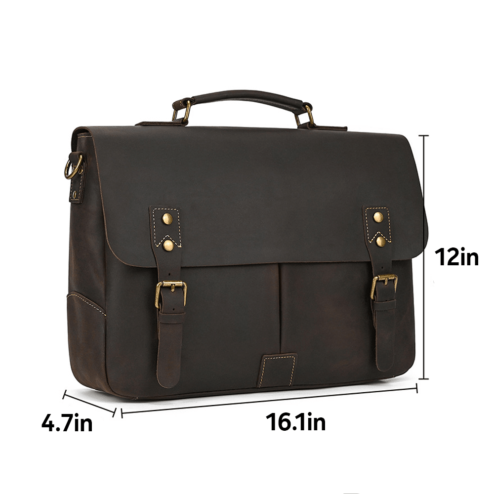 FluxVoid Leather Briefcase - Moderno Collections