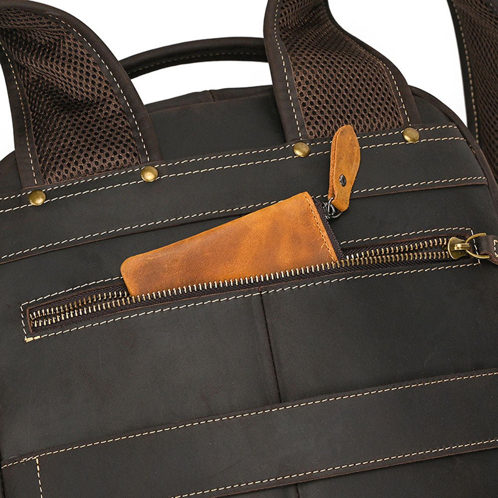 FrayedKnot Leather Travel Backpack - Moderno Collections
