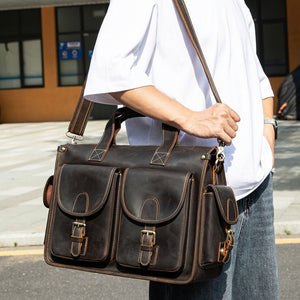 Thumbnail for GoBag Leather Messenger Bag - Moderno Collections