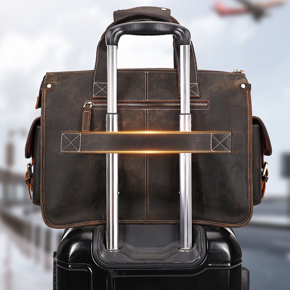 GoBag Leather Messenger Bag - Moderno Collections