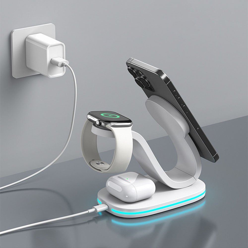 iFlow Trio 3 in 1 MagSafe Wireless Charger - Moderno Collections