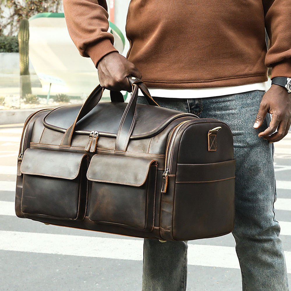 Lumeo Pro Leather Duffel Bag - Moderno Collections