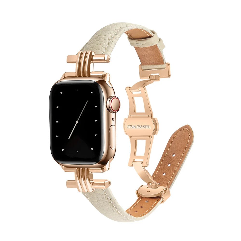 Luna Luxe Genuine Leather Apple Watch Band for Women - Moderno Collections