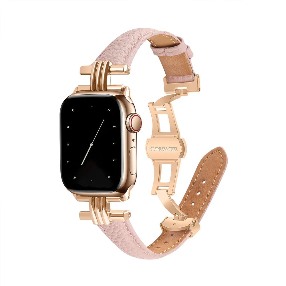 Luna Luxe Genuine Leather Apple Watch Band for Women - Moderno Collections