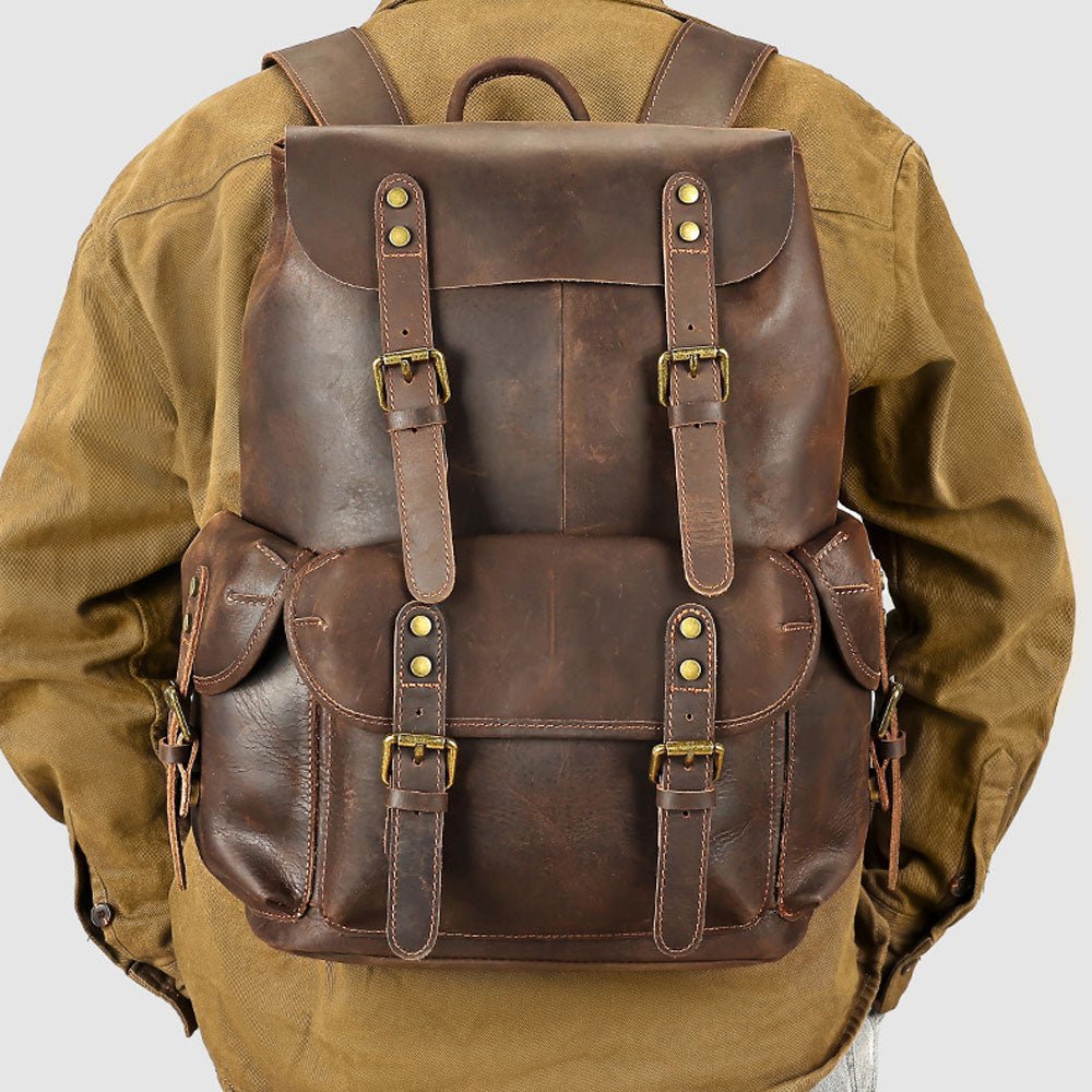 Maddux Leather Backpack - Moderno Collections