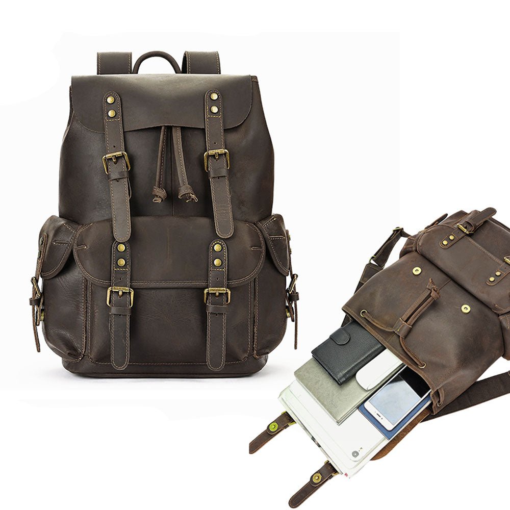 Maddux Leather Backpack - Moderno Collections