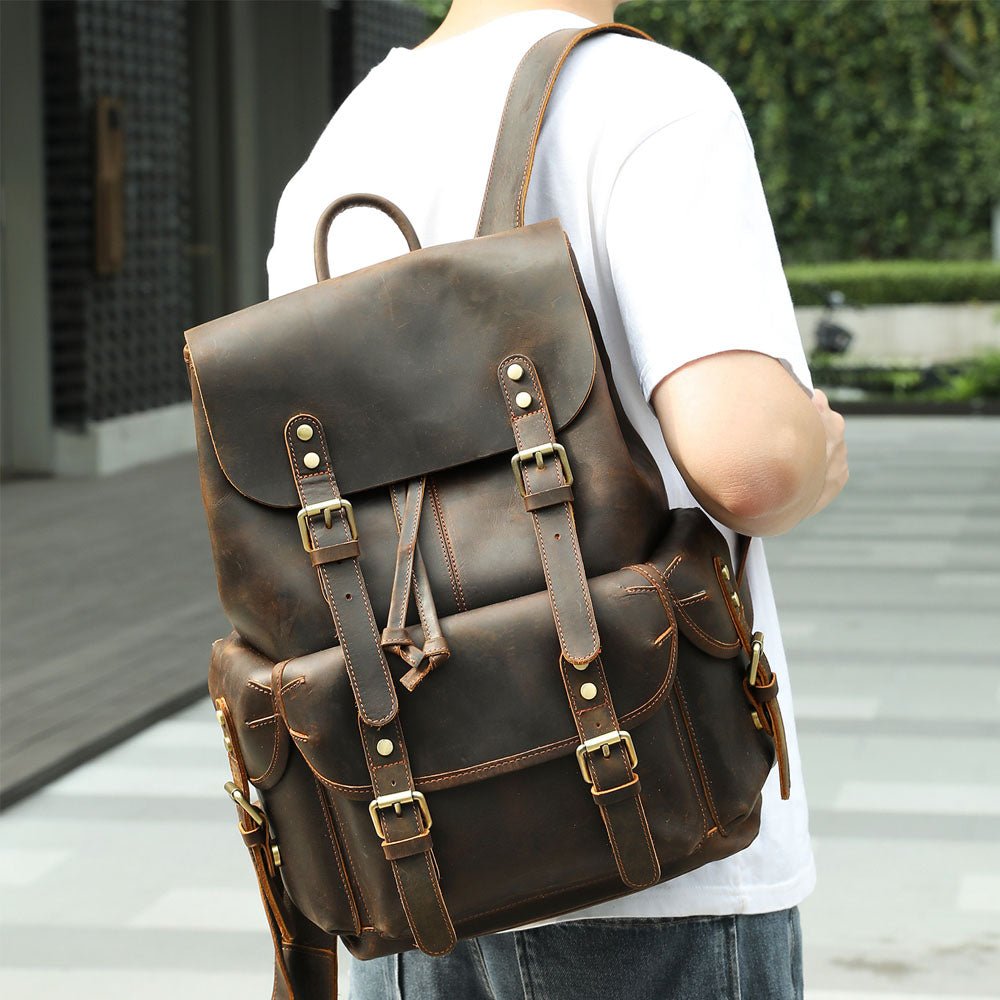 Maddux Leather Backpack - Moderno Collections