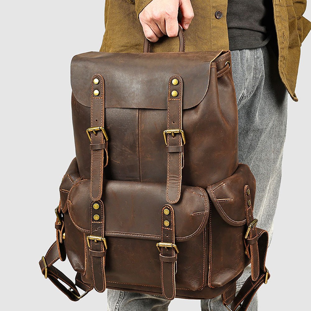 Maddux Leather Backpack - Moderno Collections