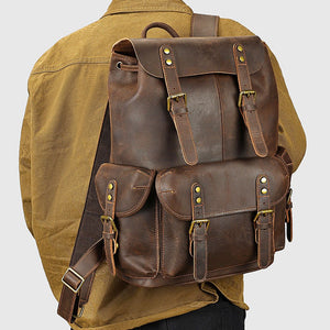 Thumbnail for Maddux Leather Backpack - Moderno Collections