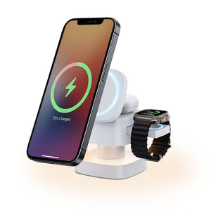 Thumbnail for NexusGlow 3 in 1 Foldable MagSafe Charging Stand - Moderno Collections