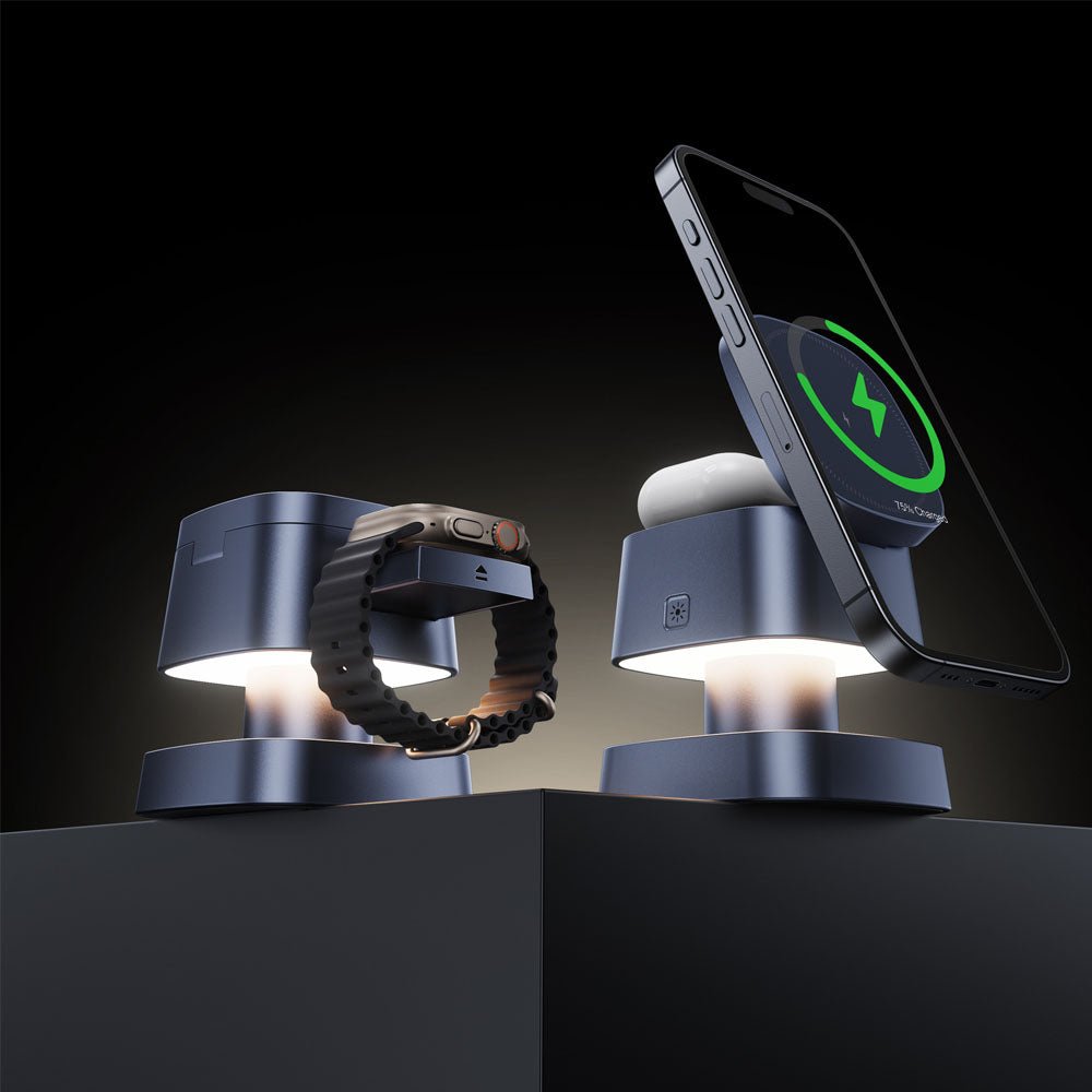 NexusGlow 3 in 1 Foldable MagSafe Charging Stand - Moderno Collections