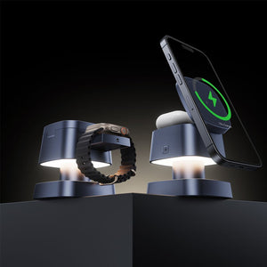 Thumbnail for NexusGlow 3 in 1 Foldable MagSafe Charging Stand - Moderno Collections