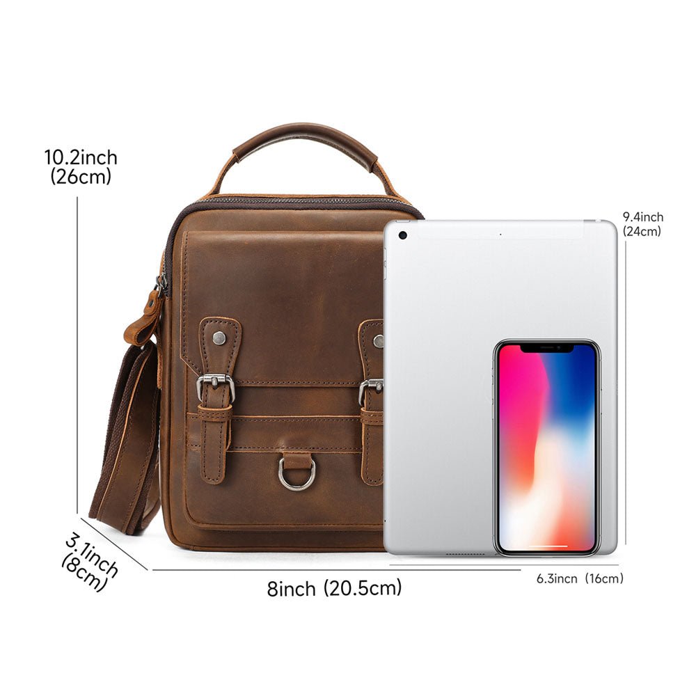 NomadFold Leather Messenger Bag - Moderno Collections