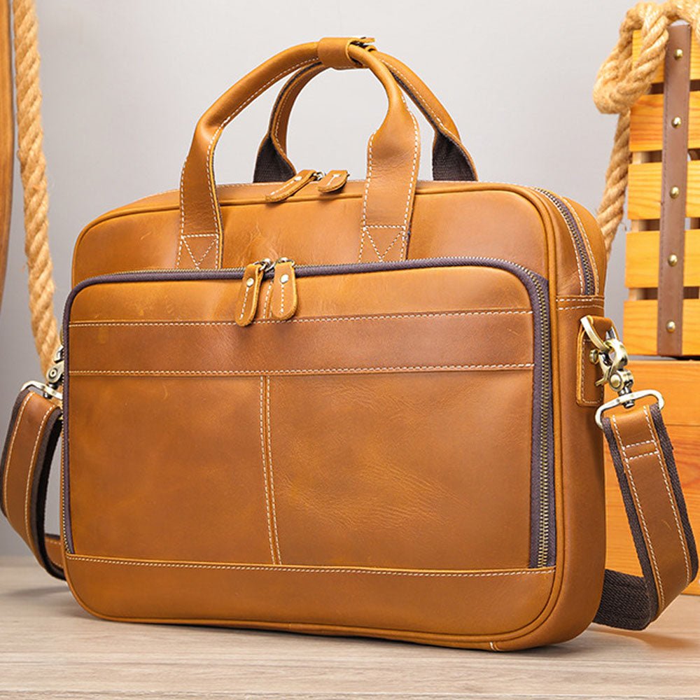 Pathfinder Leather Messenger Bag - Moderno Collections