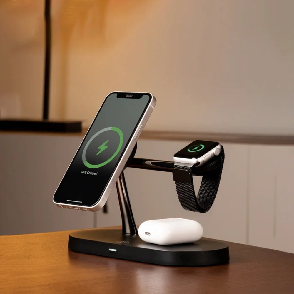 Premium MagSafe 3 in 1 Fast Wireless Charging Stand - Moderno Collections