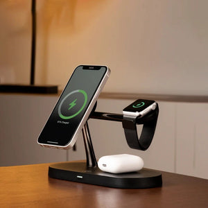 Thumbnail for Premium MagSafe 3 in 1 Fast Wireless Charging Stand - Moderno Collections