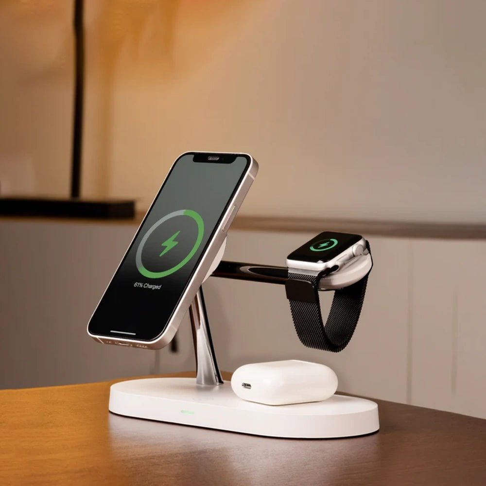 Premium MagSafe 3 in 1 Fast Wireless Charging Stand - Moderno Collections